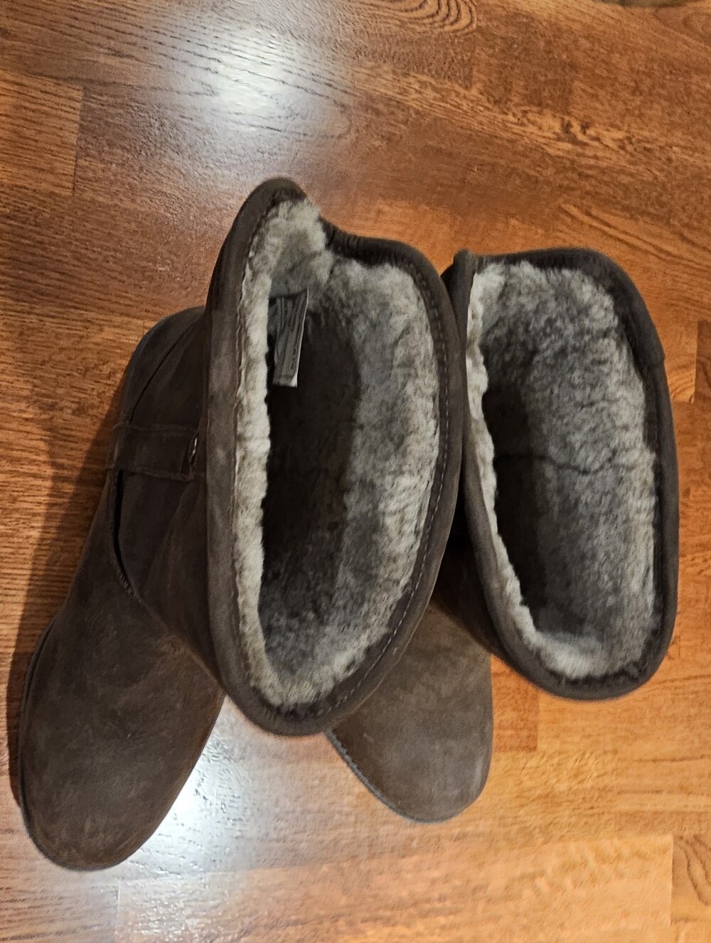Women's Cozy Suede Shearling-Lined Boots - Brown